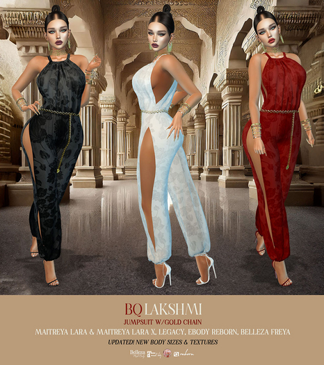 BQ::Lakshmi Jampsuit w/Gold Chain:: DEMOS 