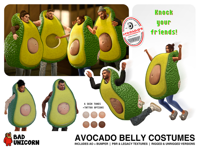 Avocado Belly Costume