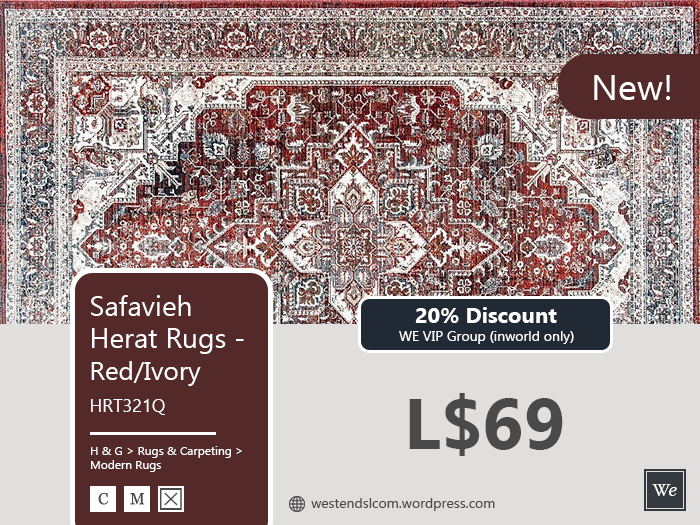 Safavieh Herat Rugs - Red/Ivory