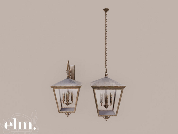 Elm. Brielle Decor//Lanterns [Silver]