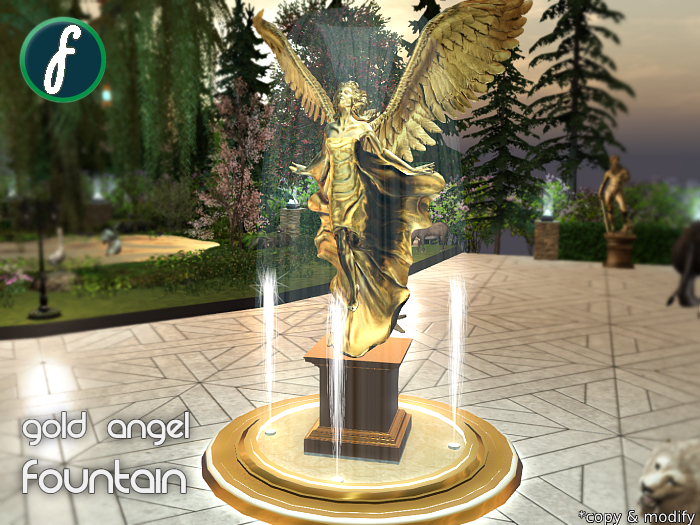 friller Gold Angel Statue Fountain