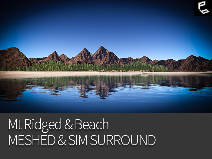 Mt Ridged & Beach - Meshed &  SIM SURROUND PACK