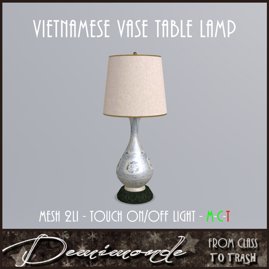 [CYN] Vietnamese  Vase Lamp