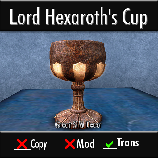 Gothic Fantasy Lord Hexaroth's Cup