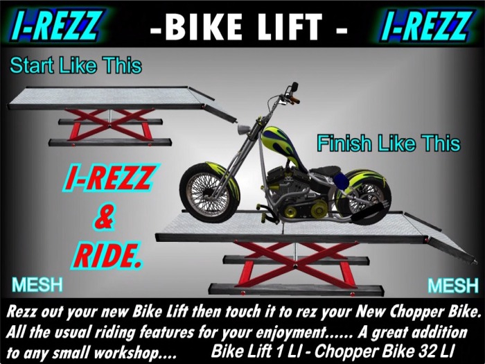 I-REZZ BIKE LIFT 