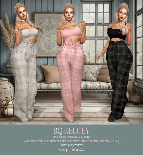 BQ::Kelcey Oversize Pants:: Red 