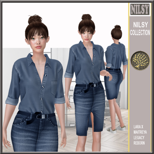 JEAN SHIRT&SKIRT