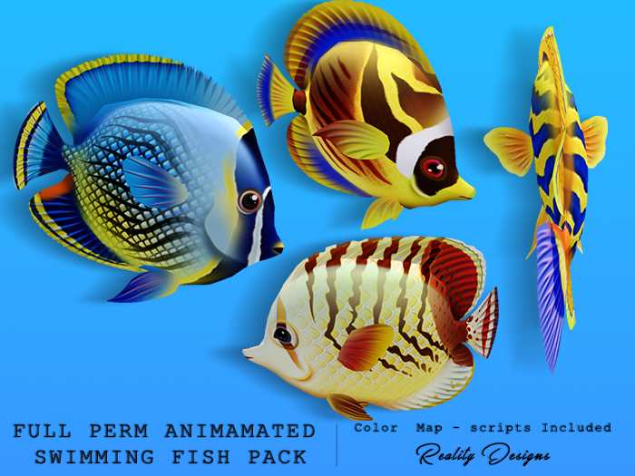 Full Perm Animated Swimming Fish Pack