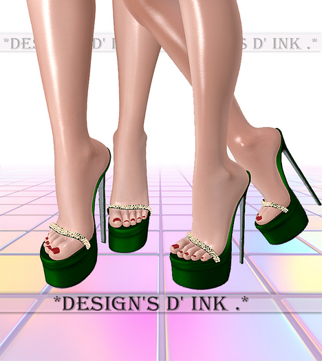 Alpy Heels Forest green