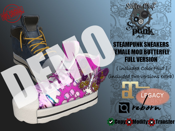 SW - Steampunk Sneakers Butterfly Female Human Full (Box) DEMO