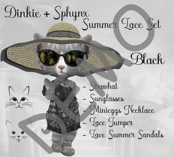 DEMO *LP* DINKIE Summer Lace Doddle BLACK