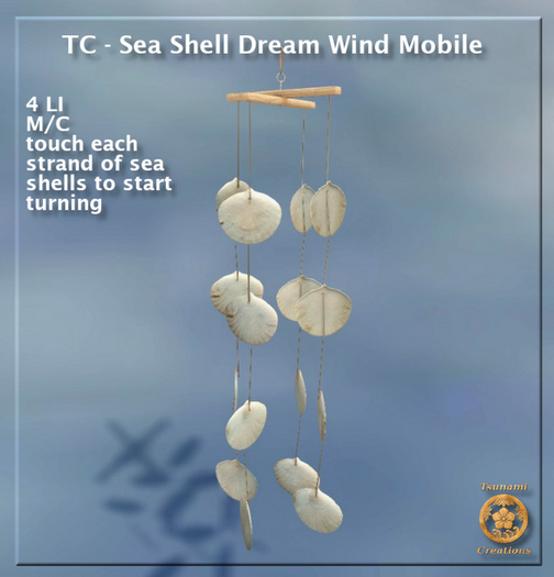 TC - Sea Shell Dream Wind Mobile