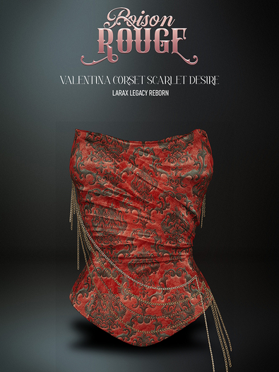 POISON ROUGE Valentina Corset Scarlet Desire