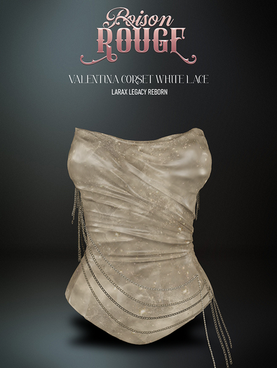 POISON ROUGE Valentina Corset Golden 