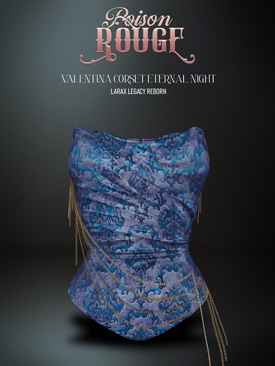 POISON ROUGE ValentIna Corset Eternal Night 