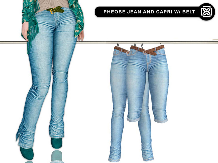 Addams - Pheobe - Jeans & Capri with Belt #35