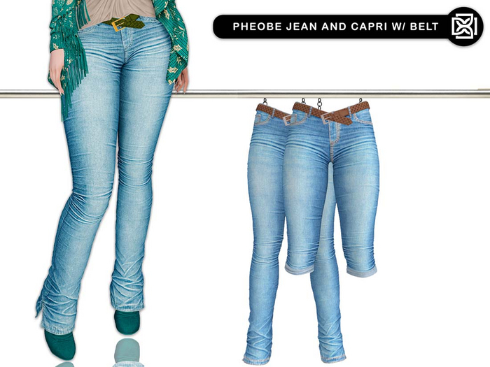 Addams - Pheobe - Jeans & Capri with Belt #36