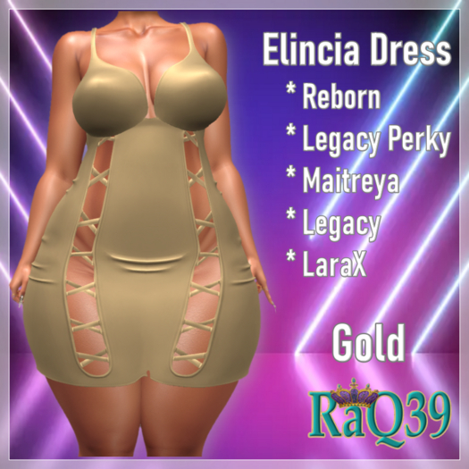[R39] Elincia Dress-Gold