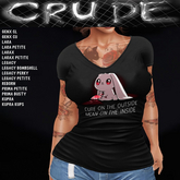 Cute on the outside mean on the inside Women's T-Shirt (WJS) <Wear Me>