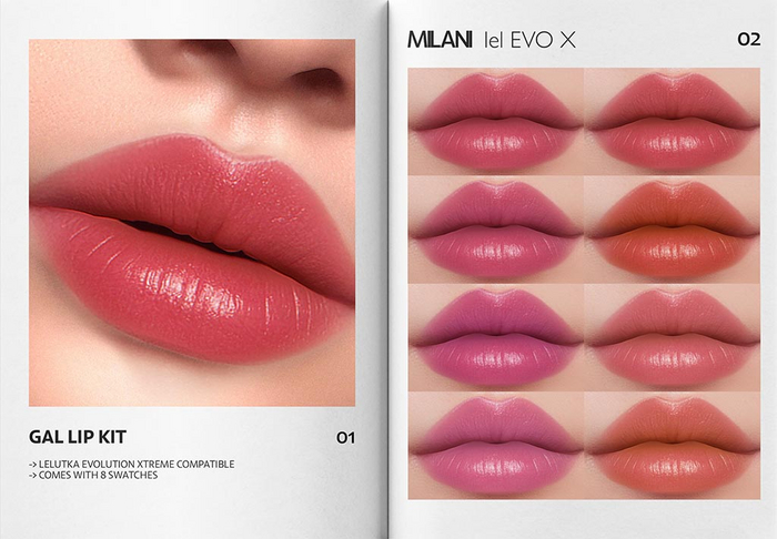 MILANI - "GAL" LIP KIT / FATPACK