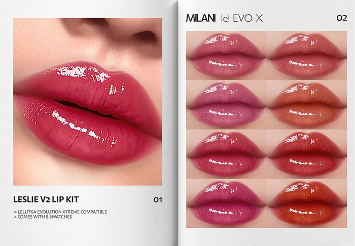 MILANI - "LESLIE V2" LIP KIT / FATPACK