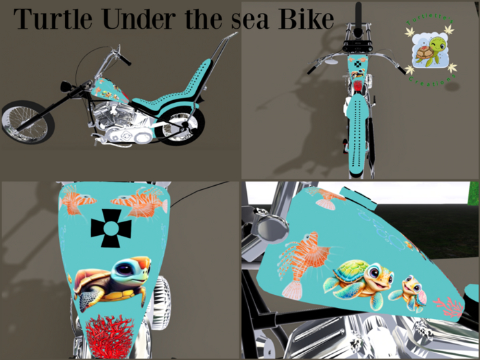 Turtle under the sea bike