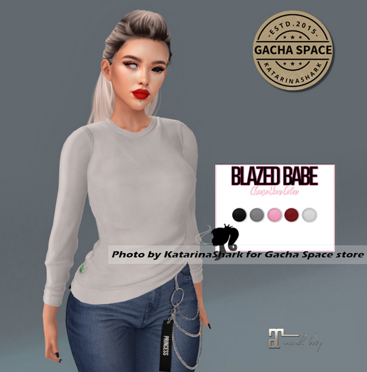 FLite-Reign BLAZED BABE- CREW NECK (PLAIN) Fatpack