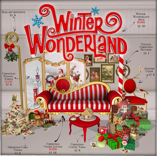 Boudoir Winter Wonderland Gacha-Greetings Cards Tower