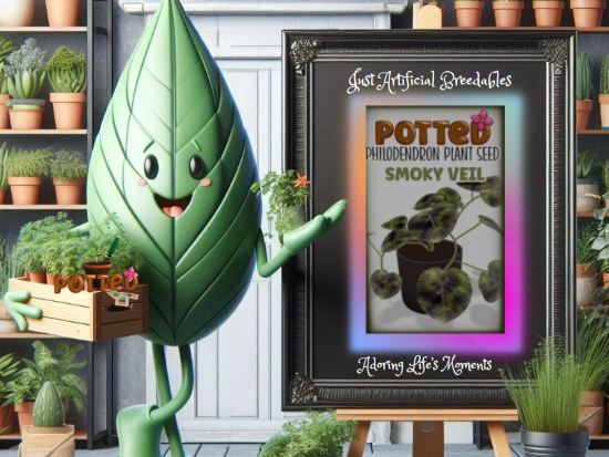 Potted: Philodendron Plant Seed: Smoky Veil