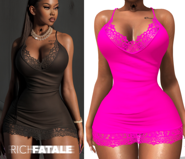 $RICH FATALE - BASIC SLIP BODYCON - DOLL