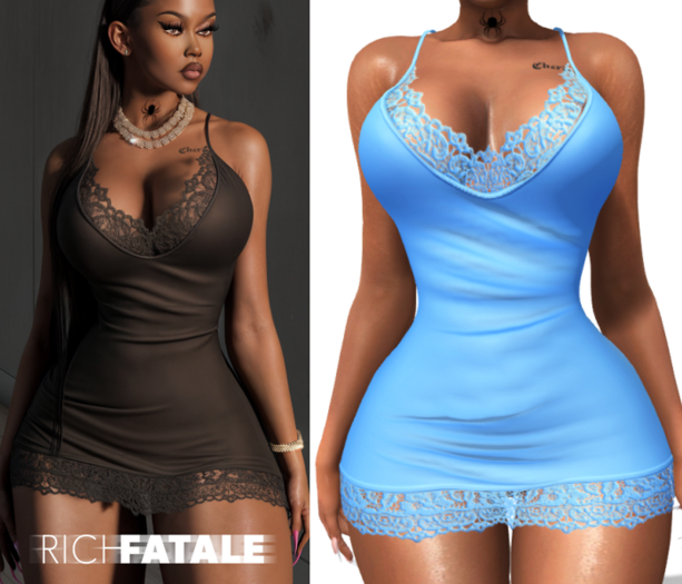 $RICH FATALE - BASIC SLIP BODYCON - ENYA