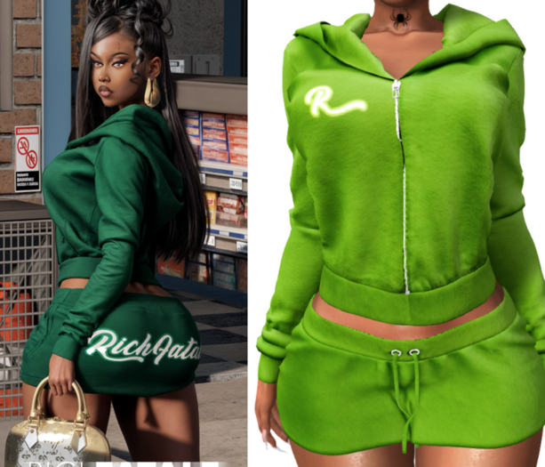 $RICH FATALE - RF VIDEO VIXEN SET - OLIVE