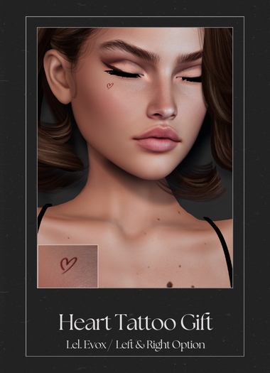 [AuCanvas] Heart Tattoo Gift 25 Unpack Hud
