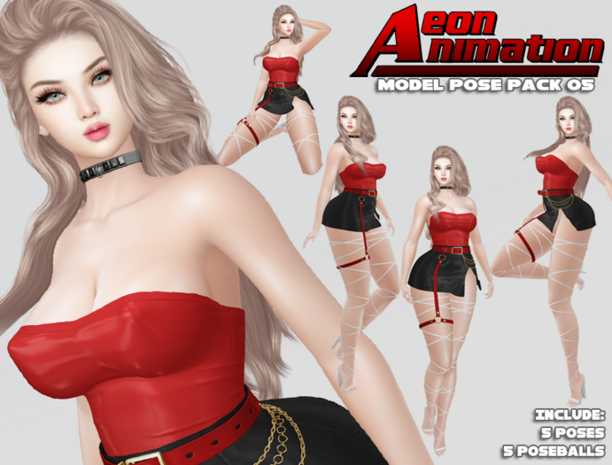 Aeon Model Girl Sexy Pose Pack 05