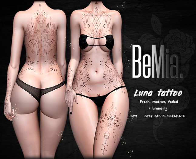 BeMia. Luna tattoo