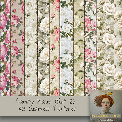 M/M Country Roses Seamless (Set 2) 43 Original Textures
