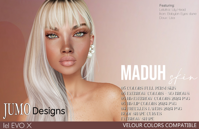 JUMO Designs - MADUH Skin EvoX Full Perm - VELOUR Colors
