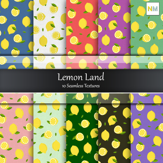 Lemon Land 10 Seamless Fabric Textures NM