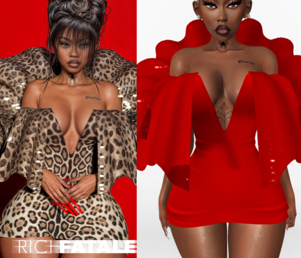 $RICH FATALE - ARIEL BODYCON - ROUGE