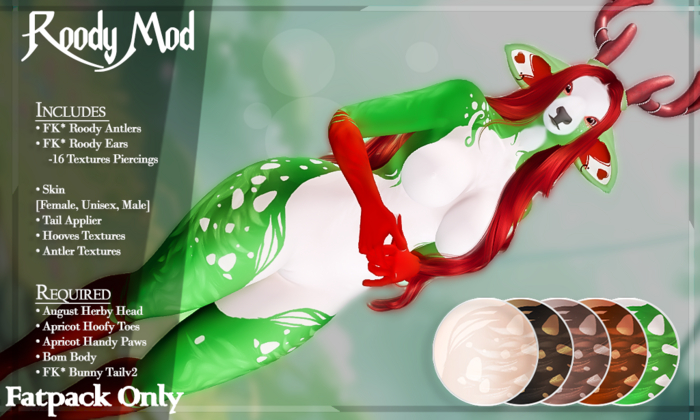 FK* Roody ☾☾Fatpack v1☽☽ ☾☾BOM☽☽ ☾☾Furry Mod☽☽