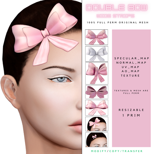 Double Bow wide strips