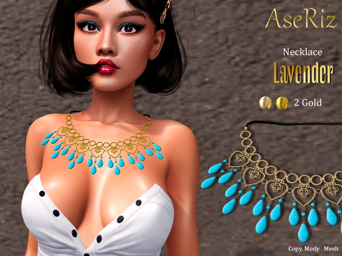 AseRiz - necklace Lavender