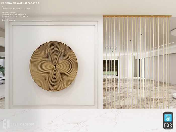 Corona 3D Wall Separator 13 LI [Erfe Design] *