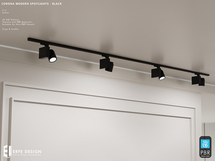 Corona Modern Spotlights v2.0 Black 2 LI [Erfe Design]*