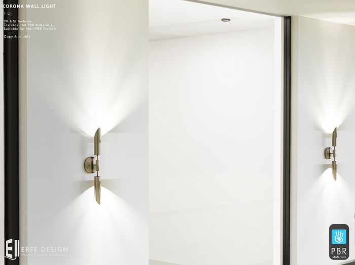 Corona Wall Light 1 LI [Erfe Design] PACK