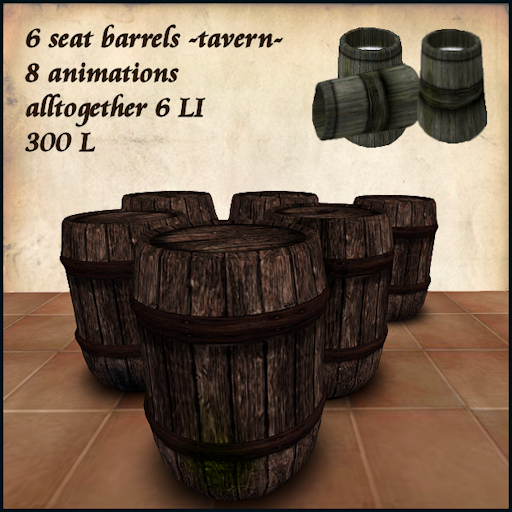 tavern_6 seat barrels with animations