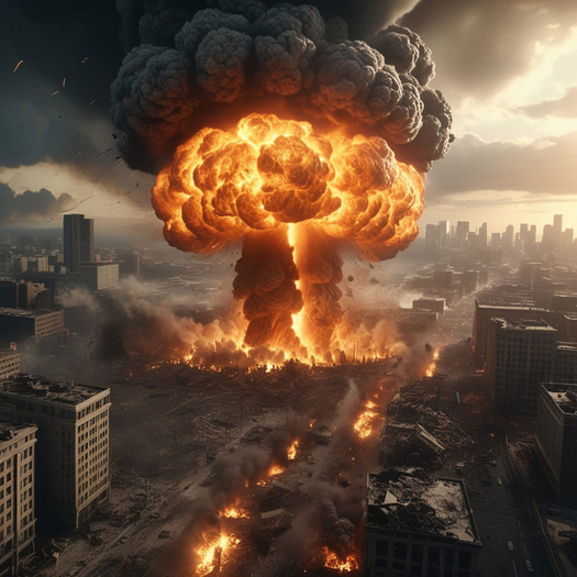 ATOM BOMB ANIMATED PANEL - 64 FRAMES