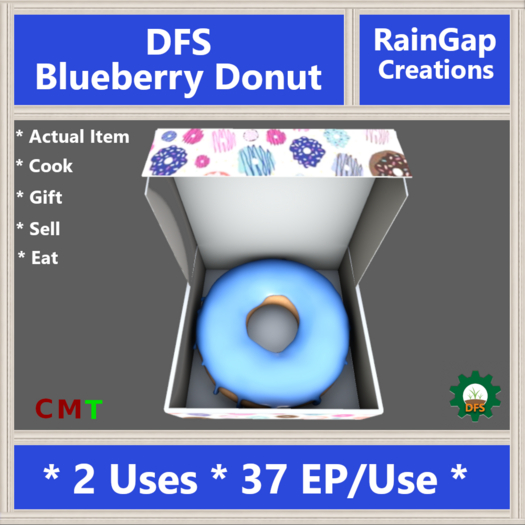 DFS Blueberry Donut ACTUAL ITEM