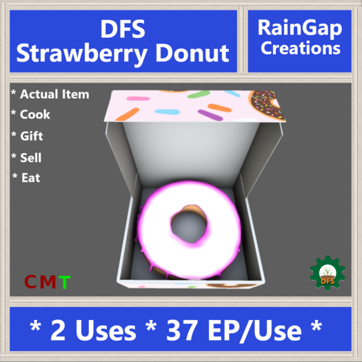 DFS Strawberry Donut ACTUAL ITEM