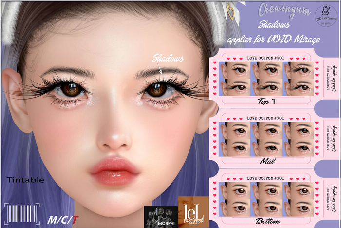 Chewingum SHADOWS EYELASH APPLIER FOR VOID MIRAGE BOX
